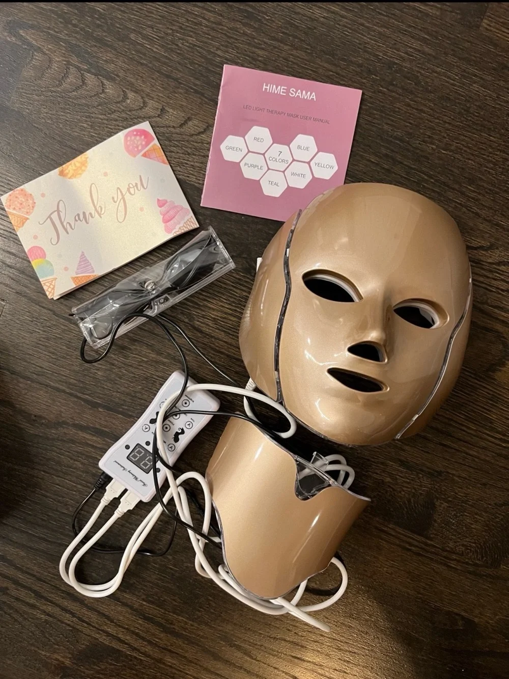 Hime Sama Gold LED Face Mask with Multi-Color Therapy